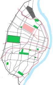 Click here for a detailed
neighborhood map and tours of other neighborhoods