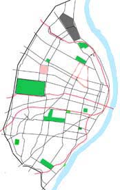Click here for a detailed
neighborhood map and tours of other neighborhoods